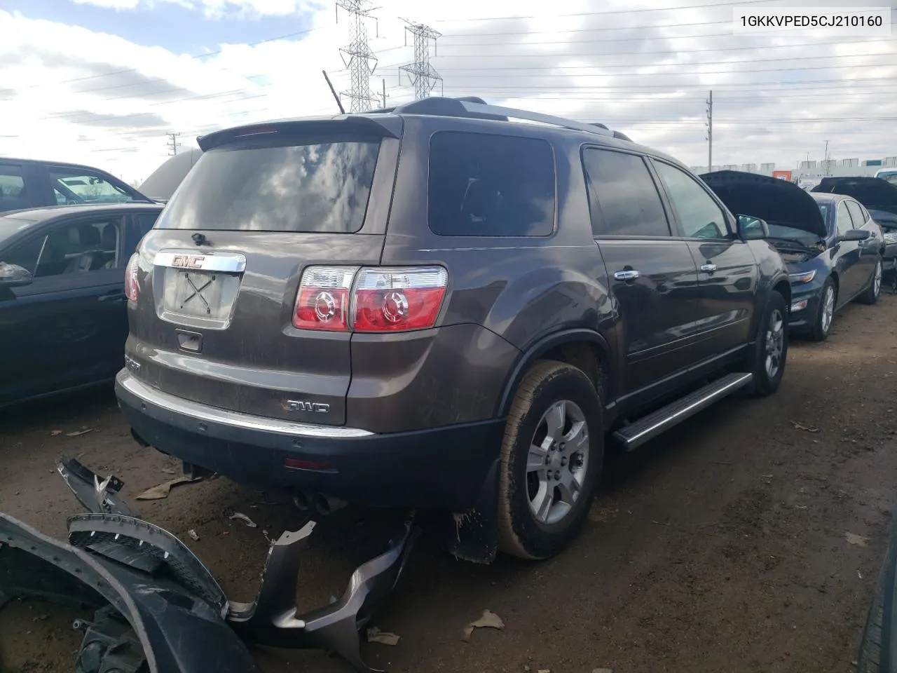 1GKKVPED5CJ210160 2012 GMC Acadia Sle