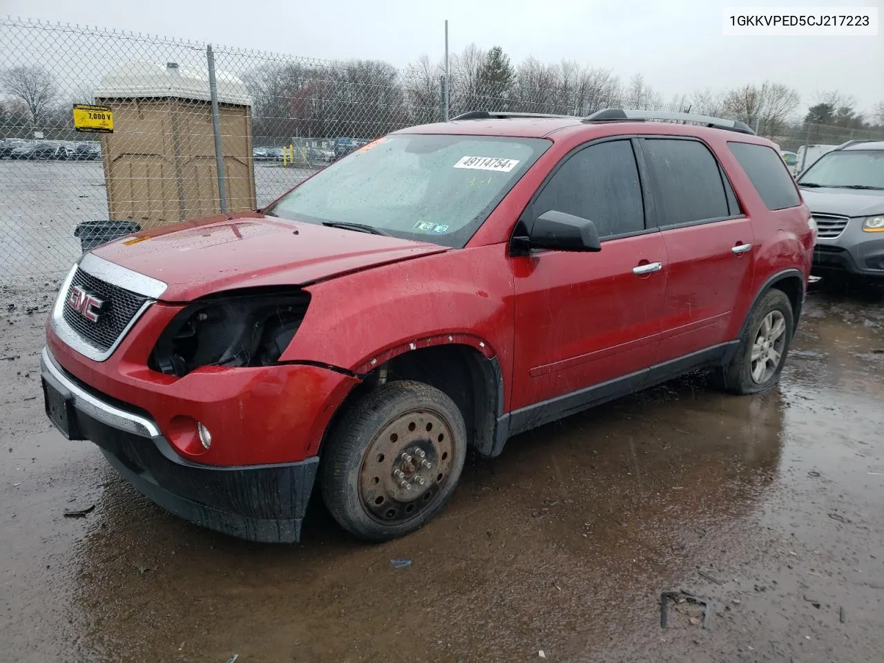 1GKKVPED5CJ217223 2012 GMC Acadia Sle