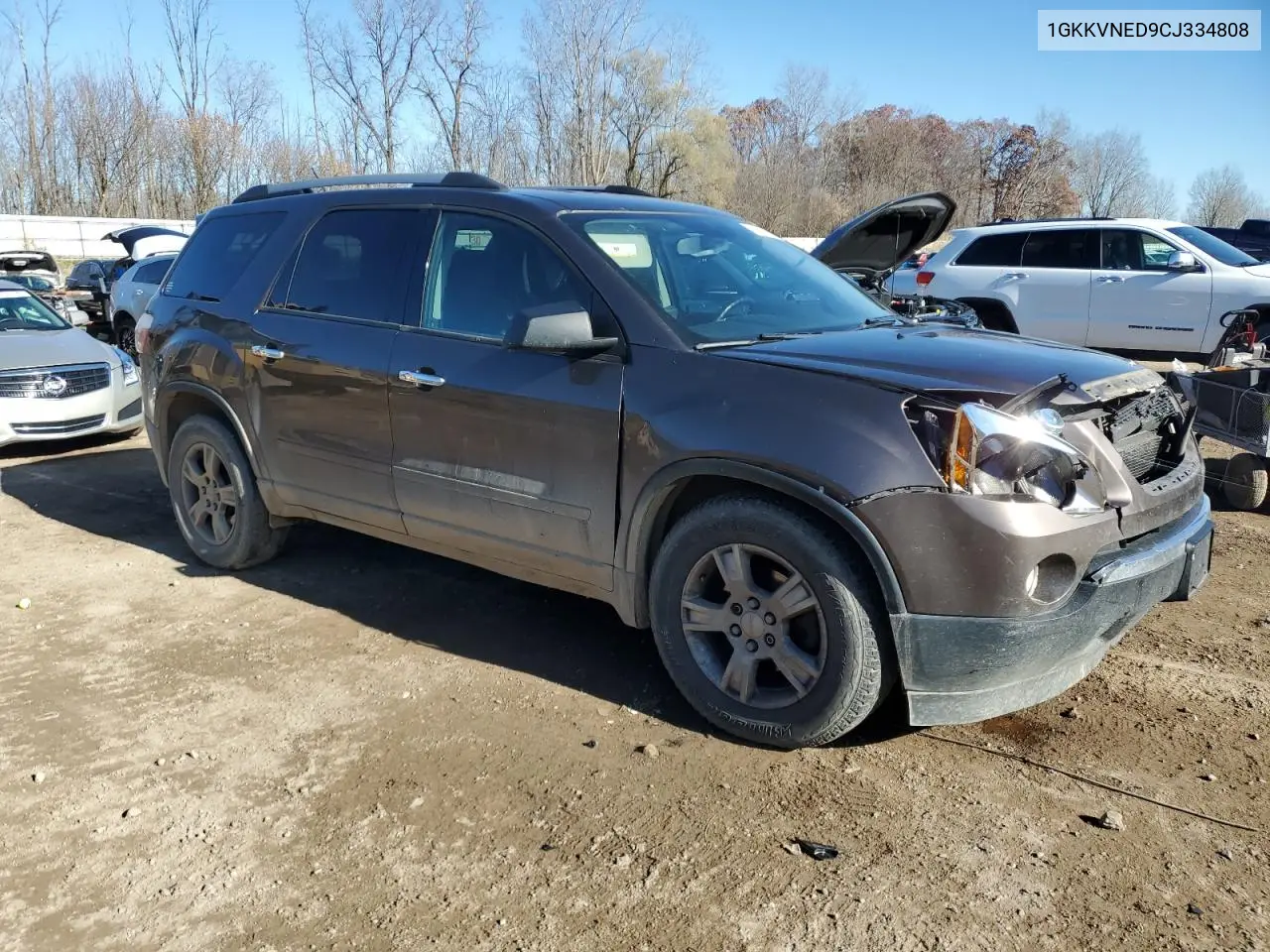 1GKKVNED9CJ334808 2012 GMC Acadia Sle