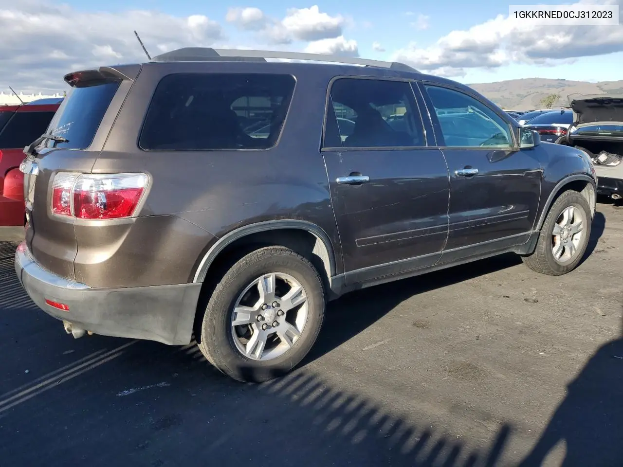 1GKKRNED0CJ312023 2012 GMC Acadia Sle