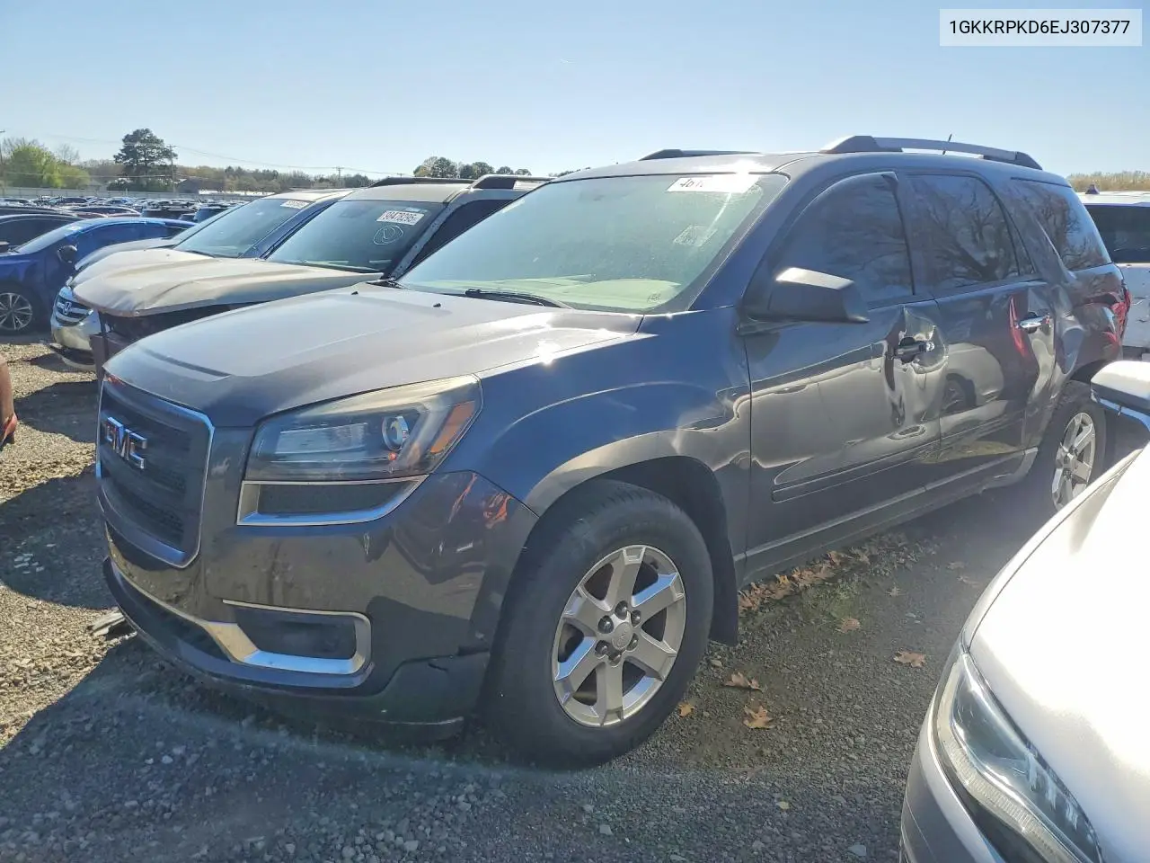 1GKKRPKD6EJ307377 2014 GMC Acadia Sle