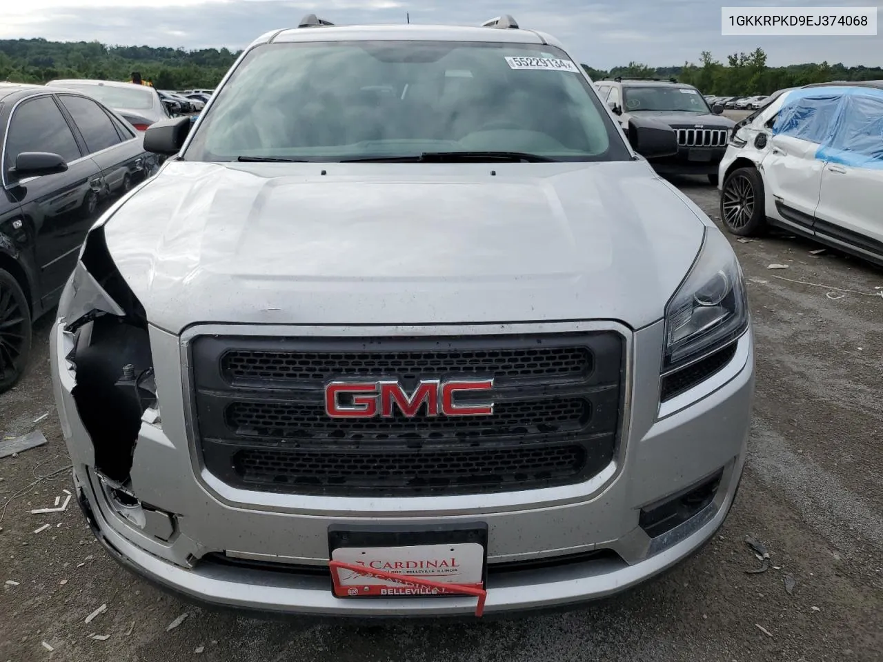 1GKKRPKD9EJ374068 2014 GMC Acadia Sle