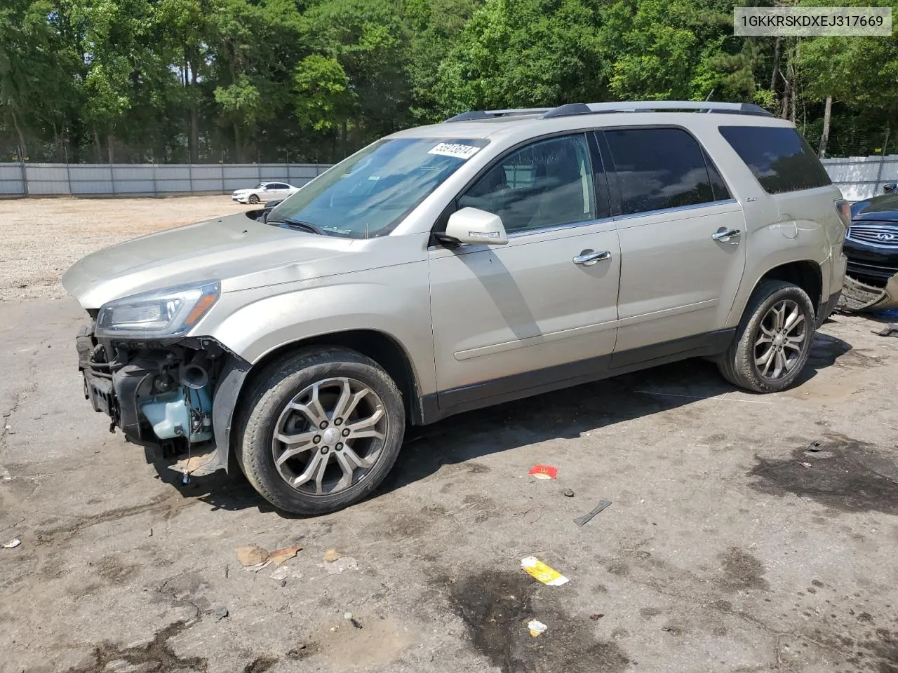 1GKKRSKDXEJ317669 2014 GMC Acadia Slt-2