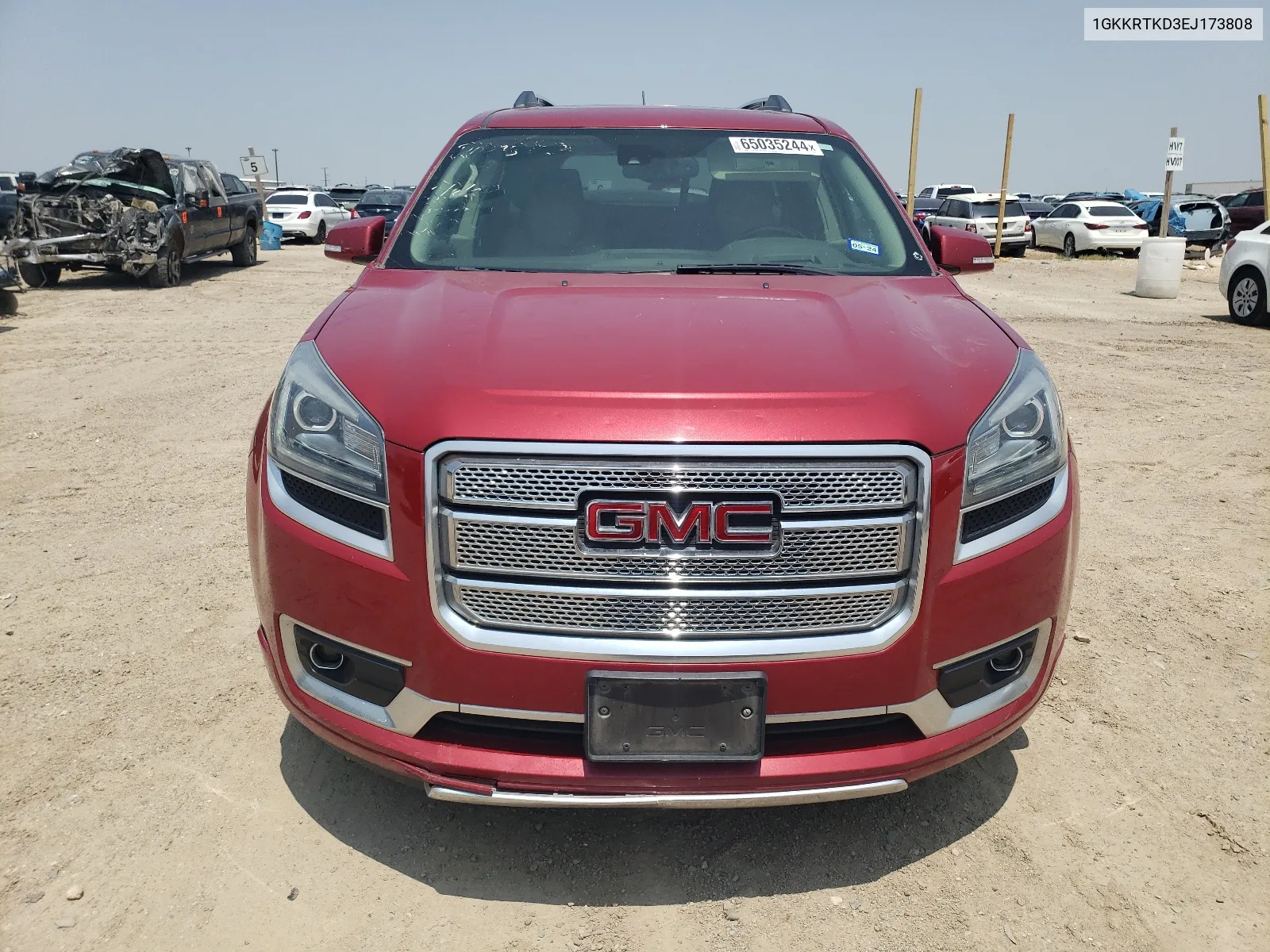 1GKKRTKD3EJ173808 2014 GMC Acadia Denali