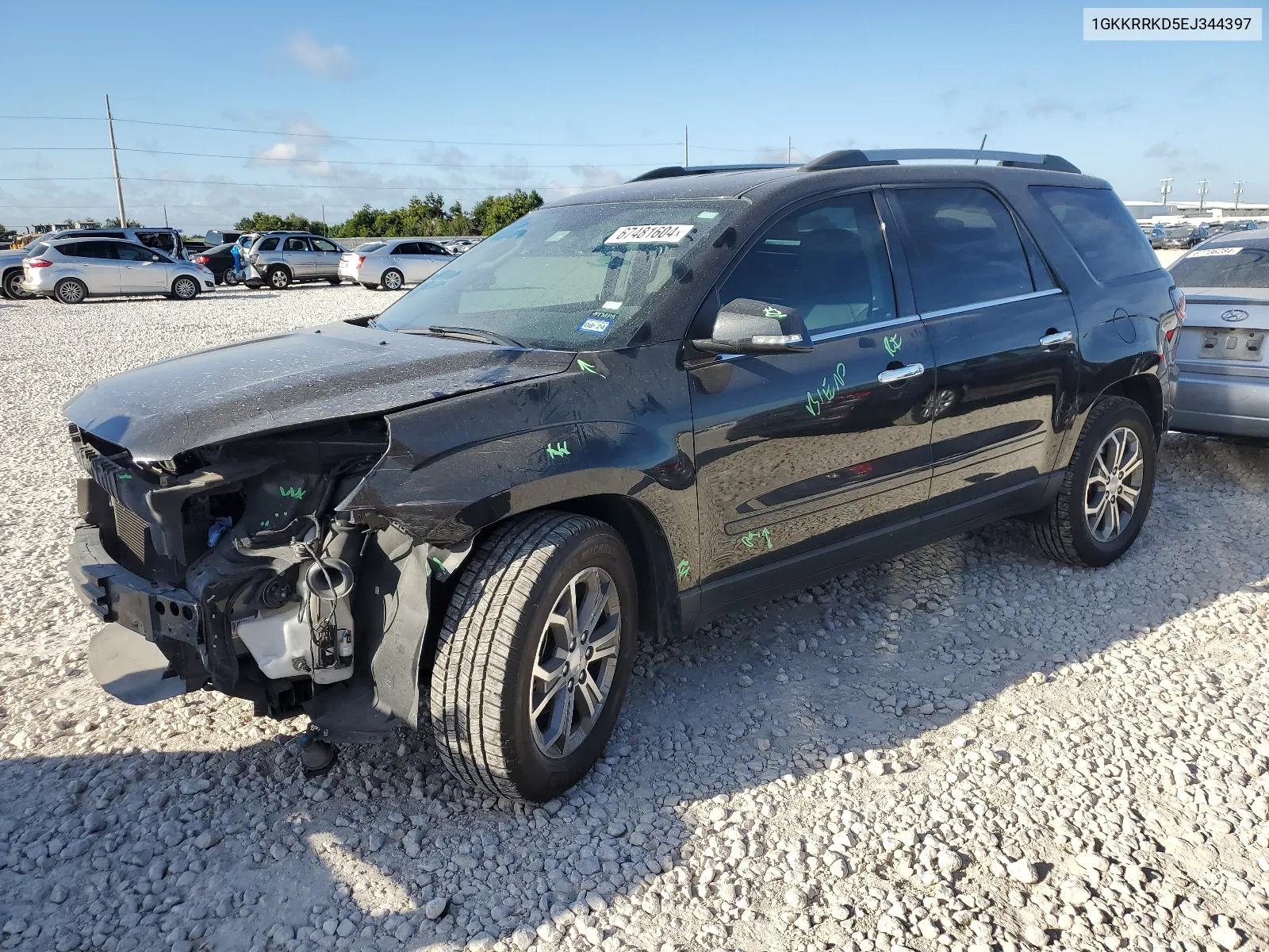 1GKKRRKD5EJ344397 2014 GMC Acadia Slt-1