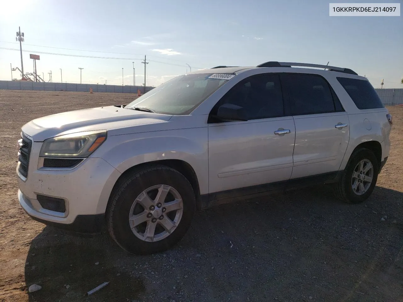 1GKKRPKD6EJ214097 2014 GMC Acadia Sle