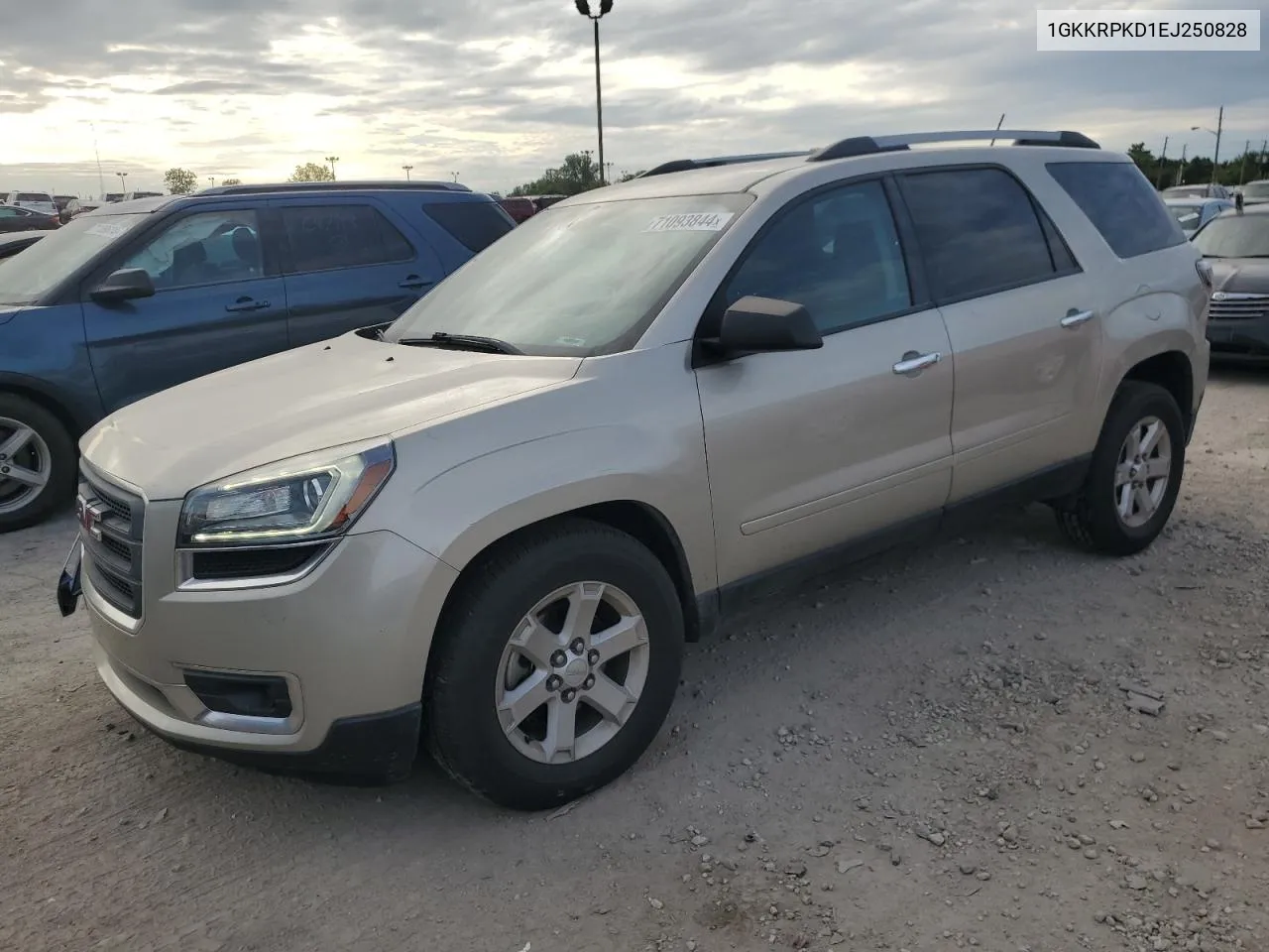 1GKKRPKD1EJ250828 2014 GMC Acadia Sle