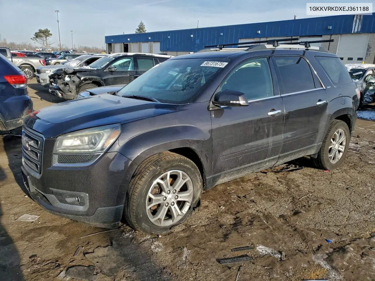 1GKKVRKDXEJ361188 2014 GMC Acadia Slt-1