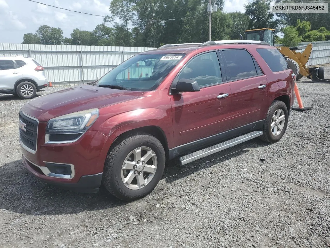 1GKKRPKD6FJ345452 2015 GMC Acadia Sle