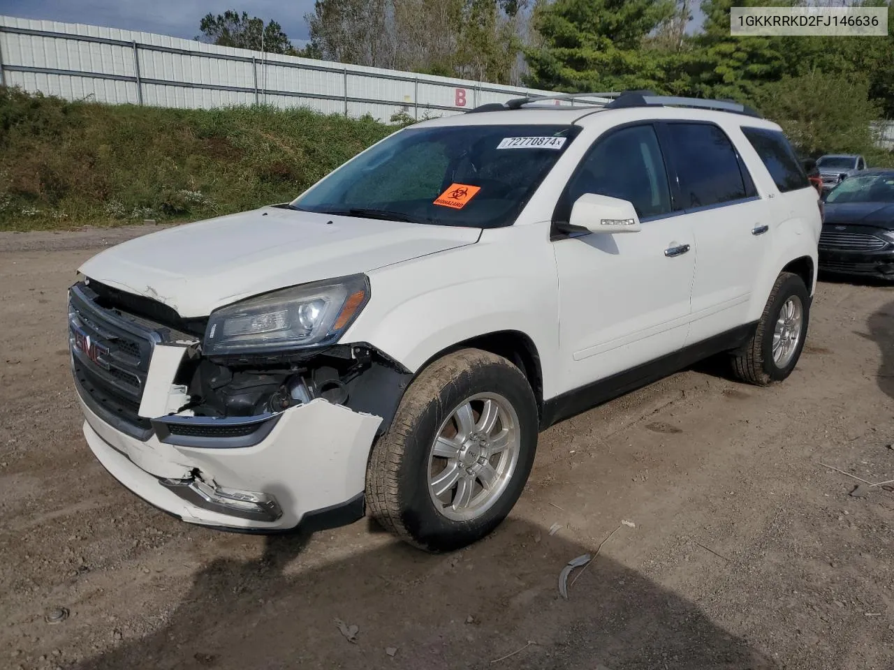 1GKKRRKD2FJ146636 2015 GMC Acadia Slt-1