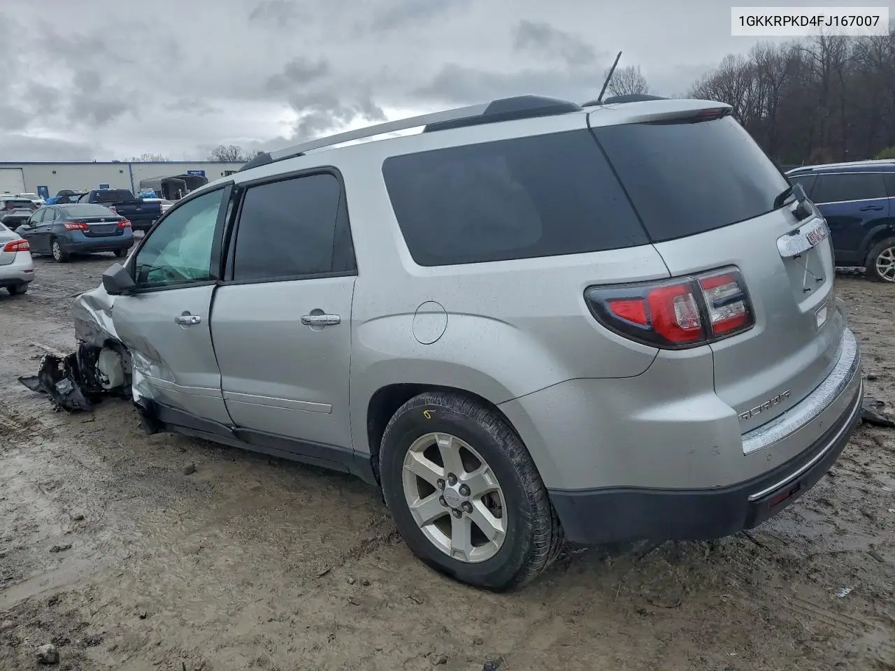 1GKKRPKD4FJ167007 2015 GMC Acadia Sle