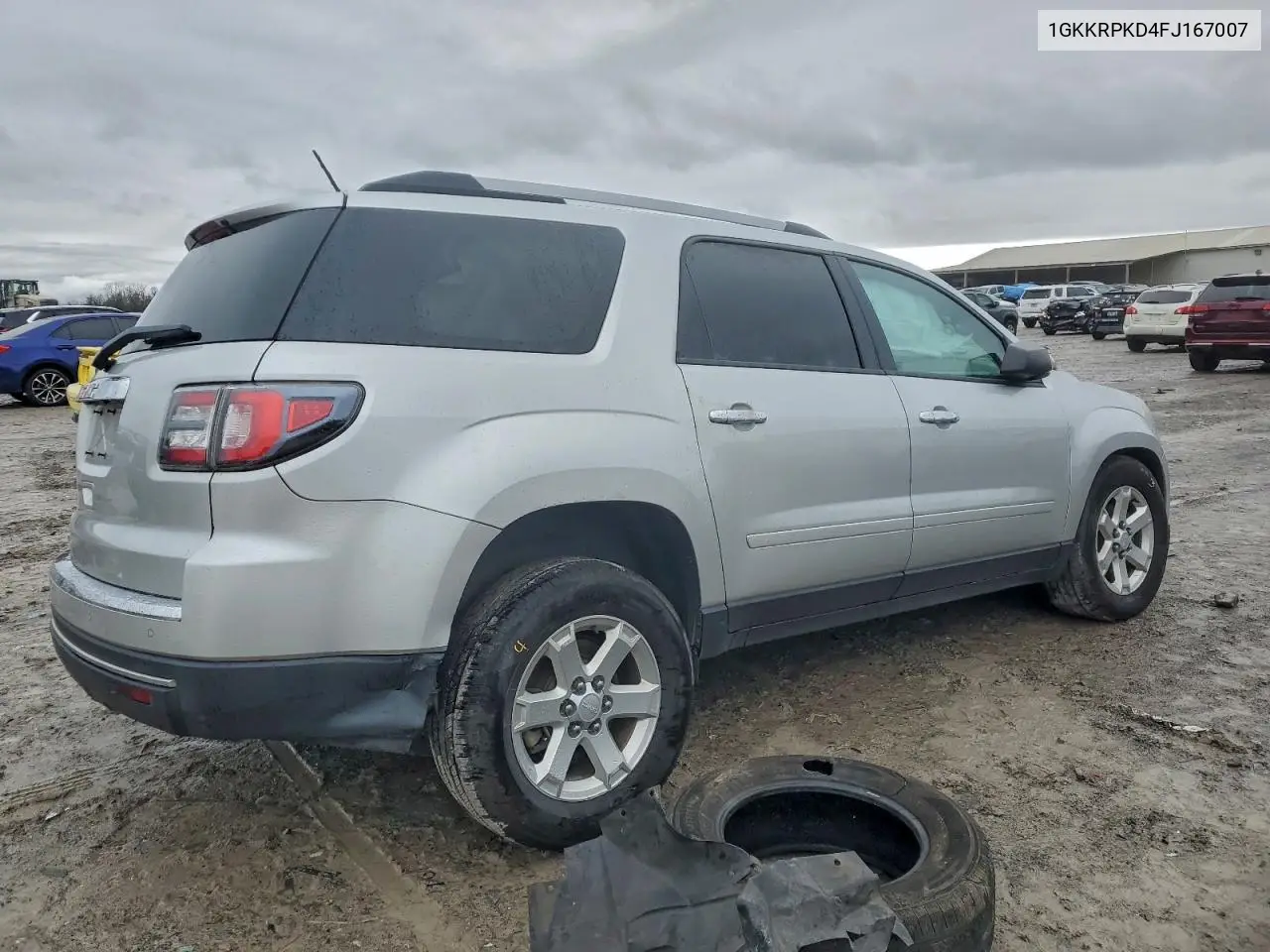 1GKKRPKD4FJ167007 2015 GMC Acadia Sle