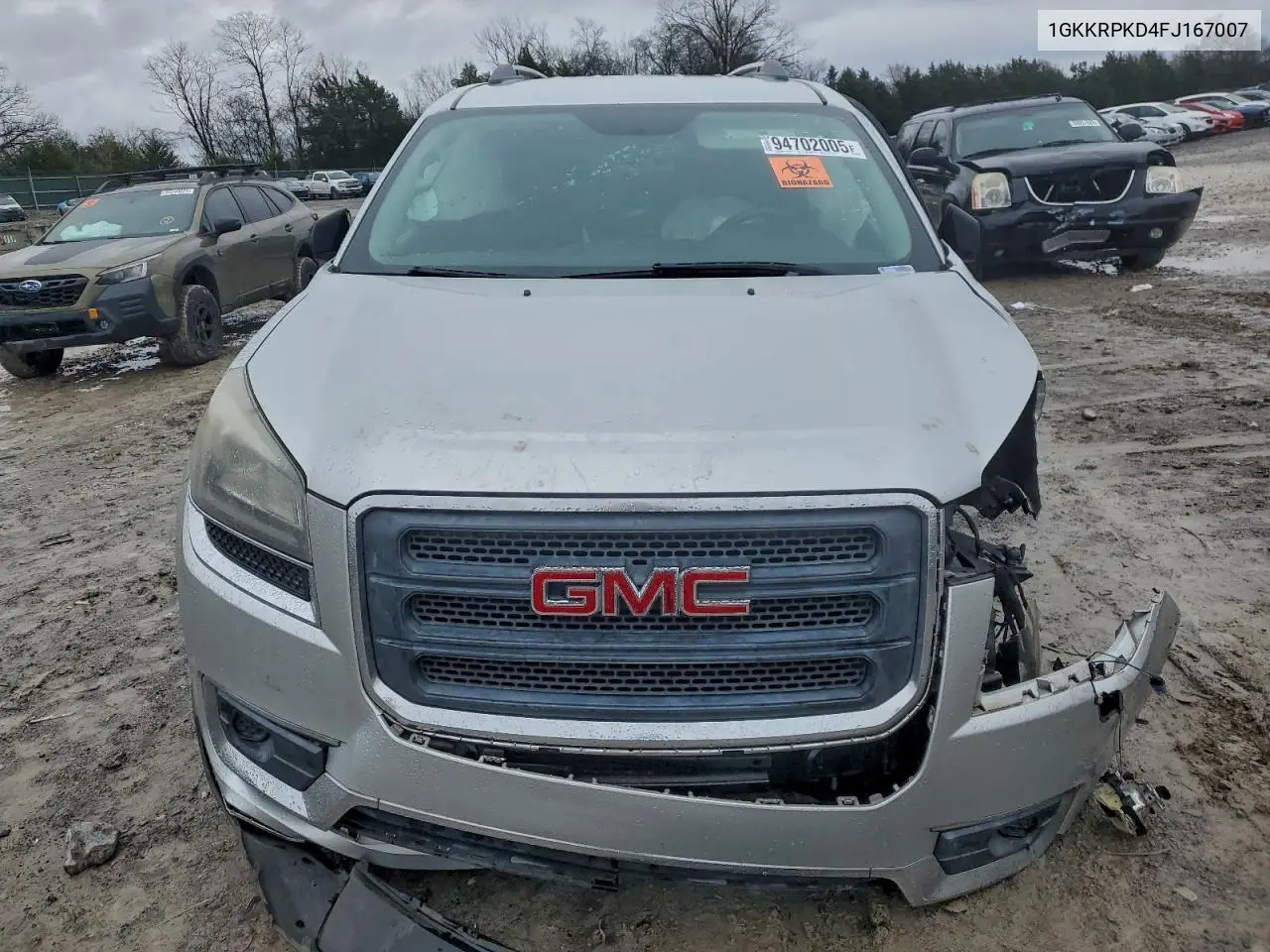 1GKKRPKD4FJ167007 2015 GMC Acadia Sle