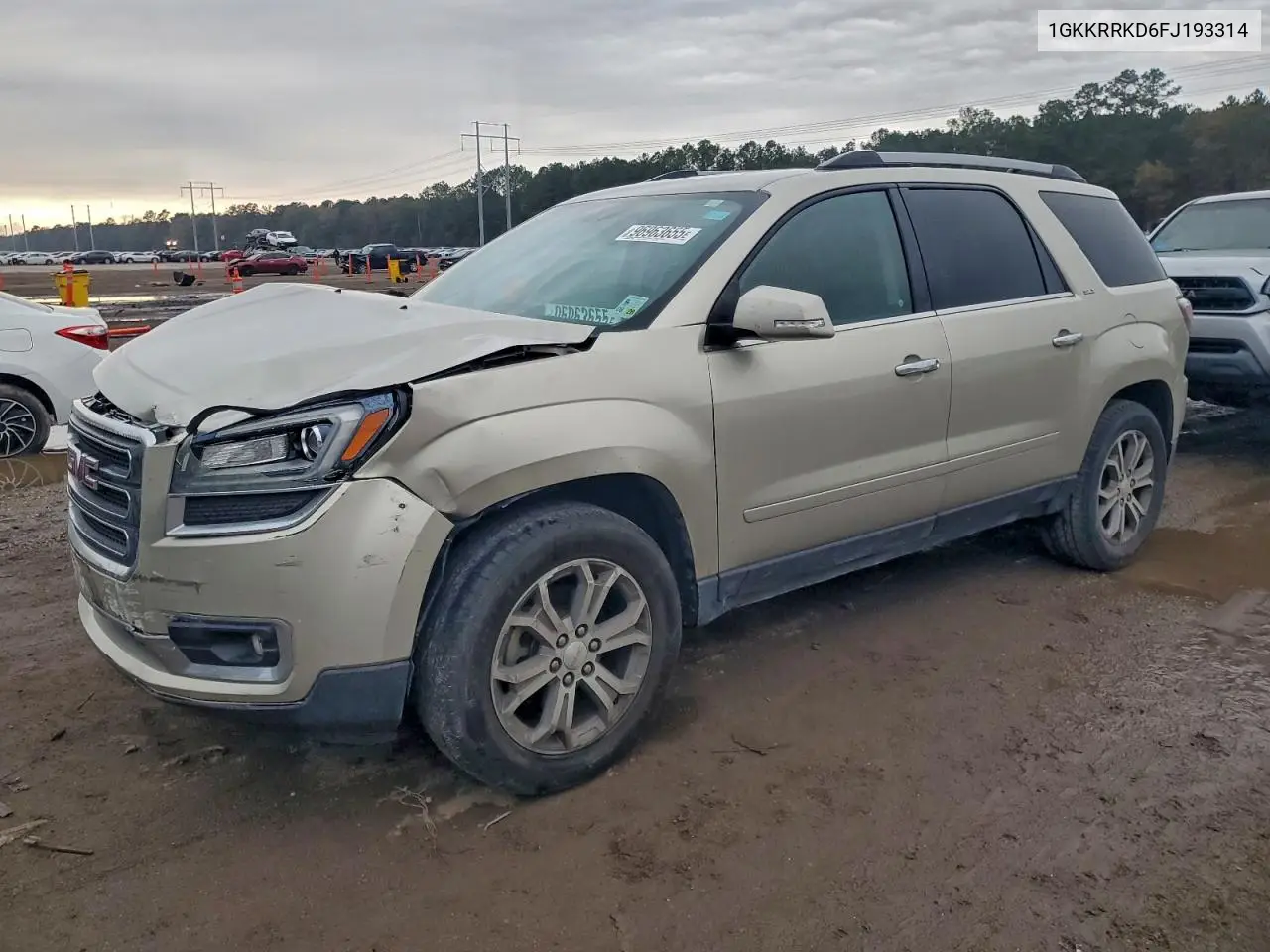 1GKKRRKD6FJ193314 2015 GMC Acadia Slt-1