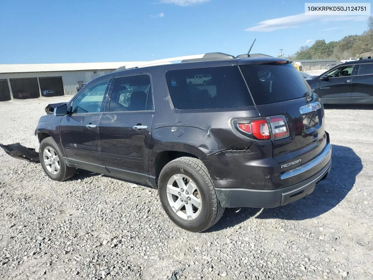 1GKKRPKD5GJ124751 2016 GMC Acadia Sle