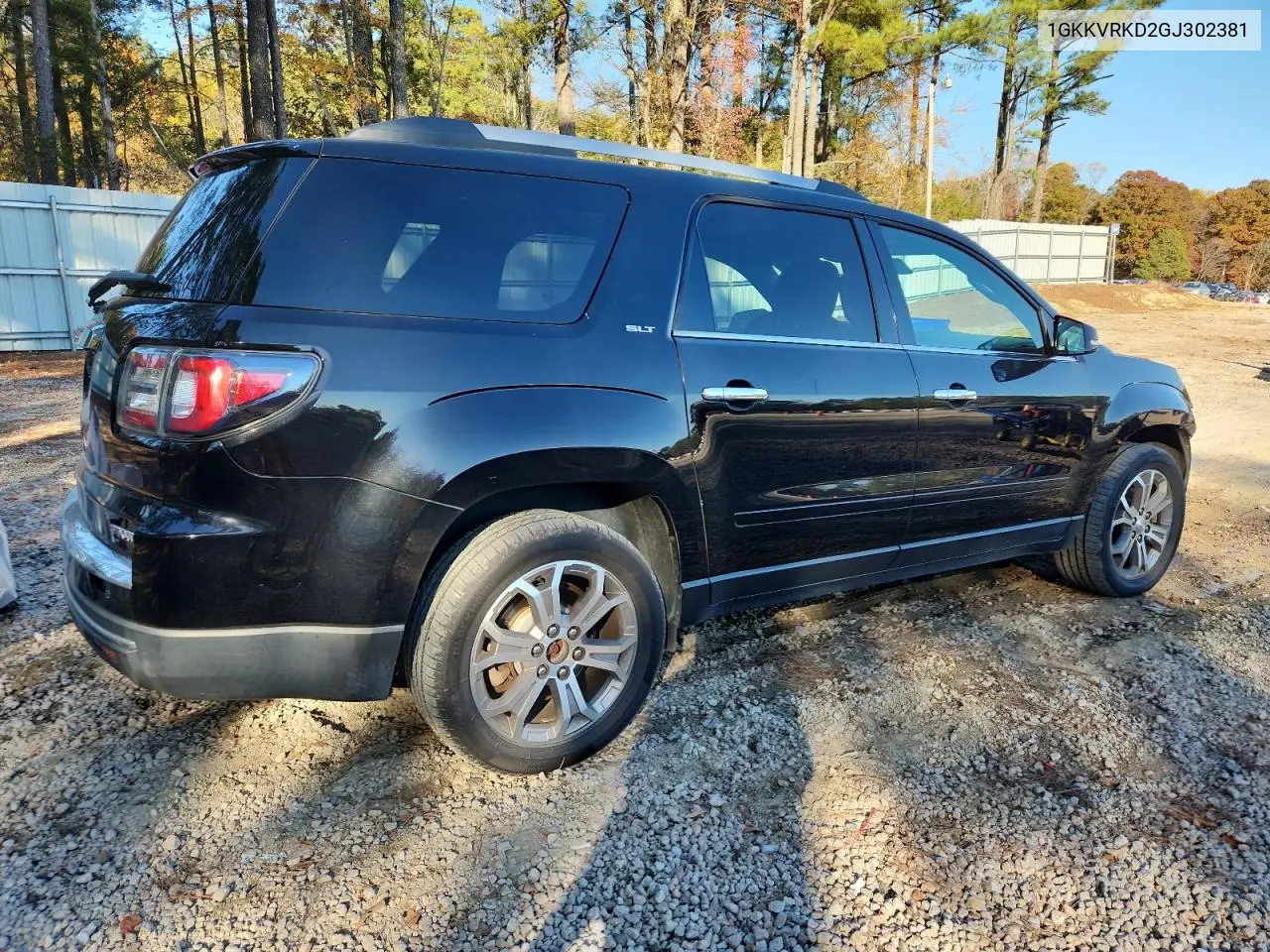 1GKKVRKD2GJ302381 2016 GMC Acadia Slt-1
