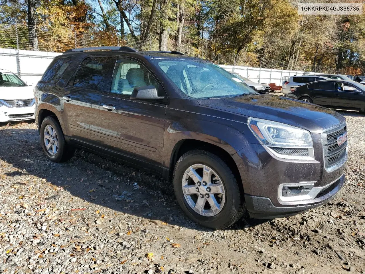 1GKKRPKD4GJ336735 2016 GMC Acadia Sle