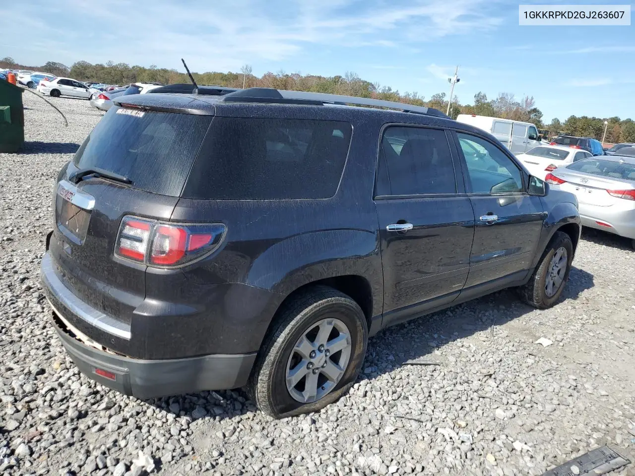 1GKKRPKD2GJ263607 2016 GMC Acadia Sle