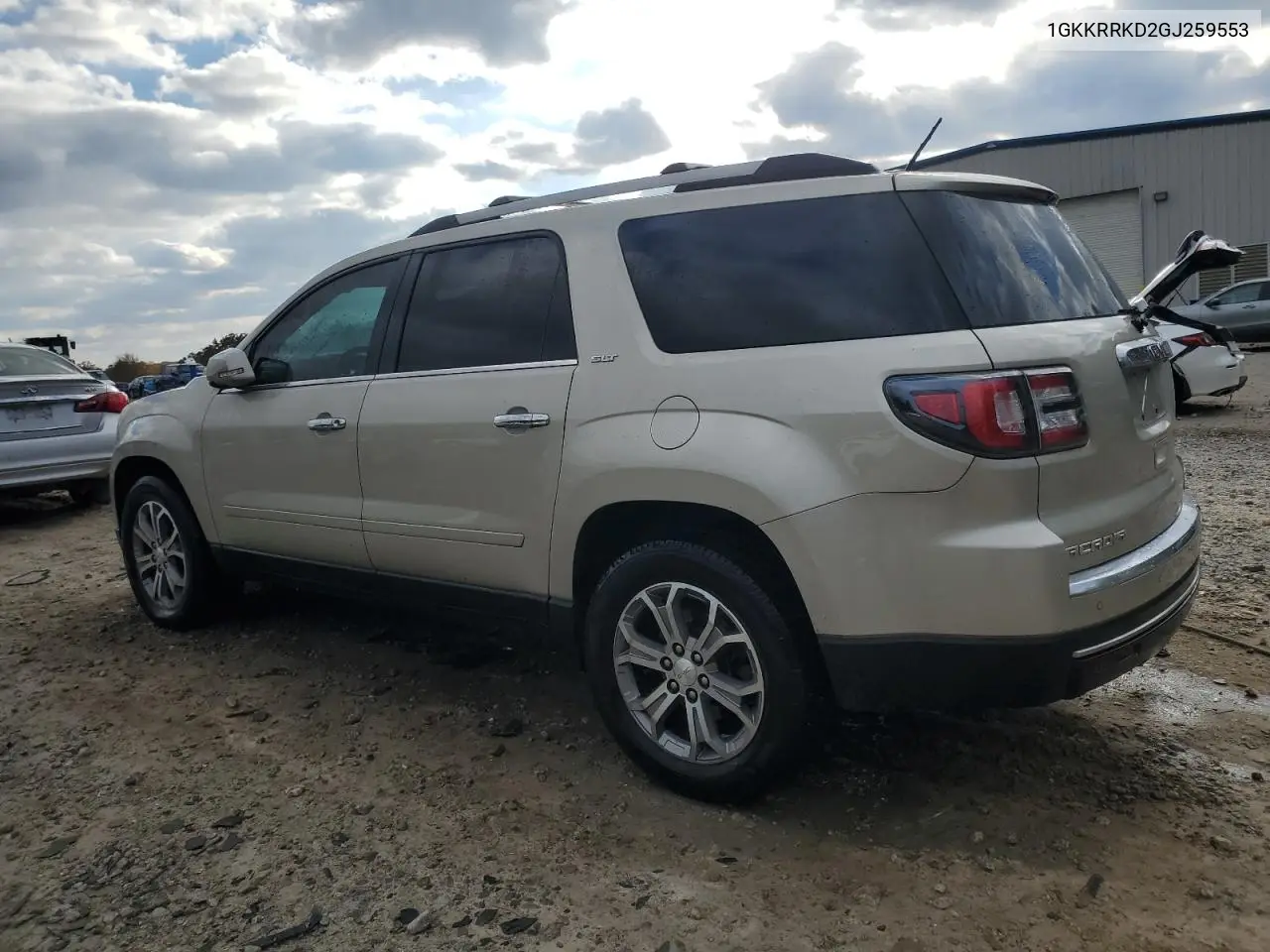 1GKKRRKD2GJ259553 2016 GMC Acadia Slt-1