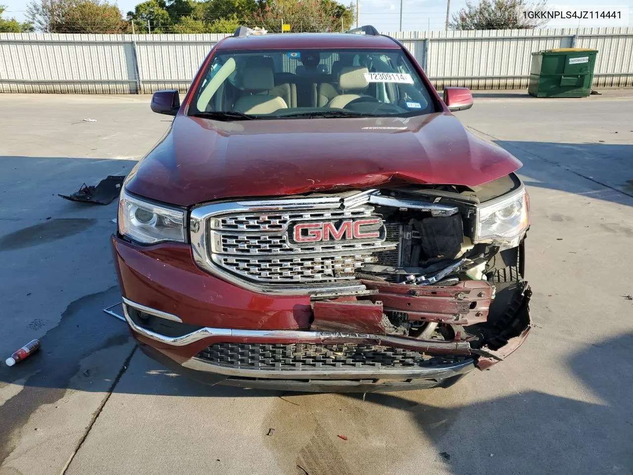 1GKKNPLS4JZ114441 2018 GMC Acadia Denali