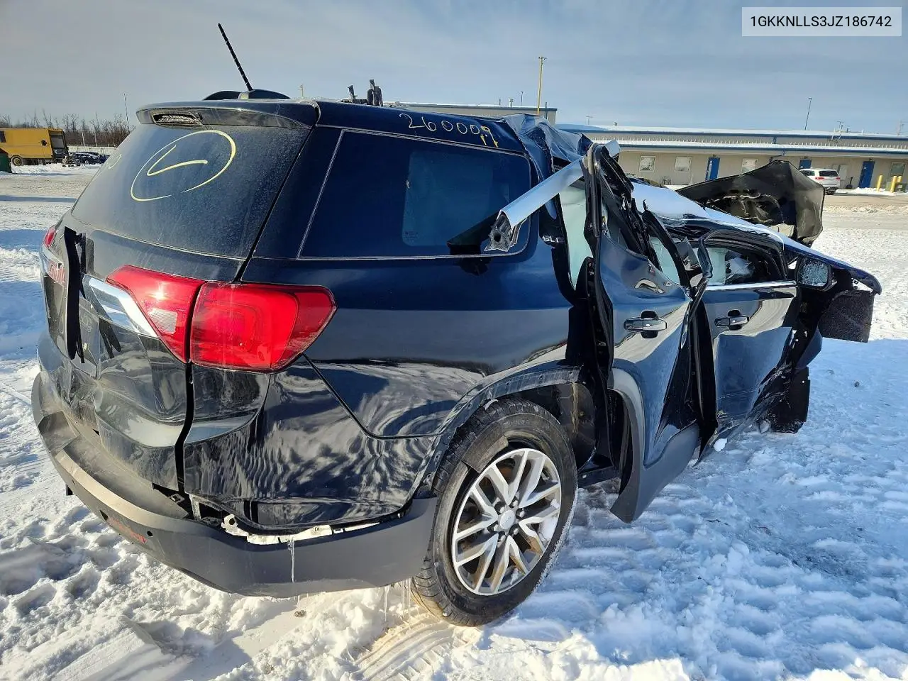 1GKKNLLS3JZ186742 2018 GMC Acadia Sle