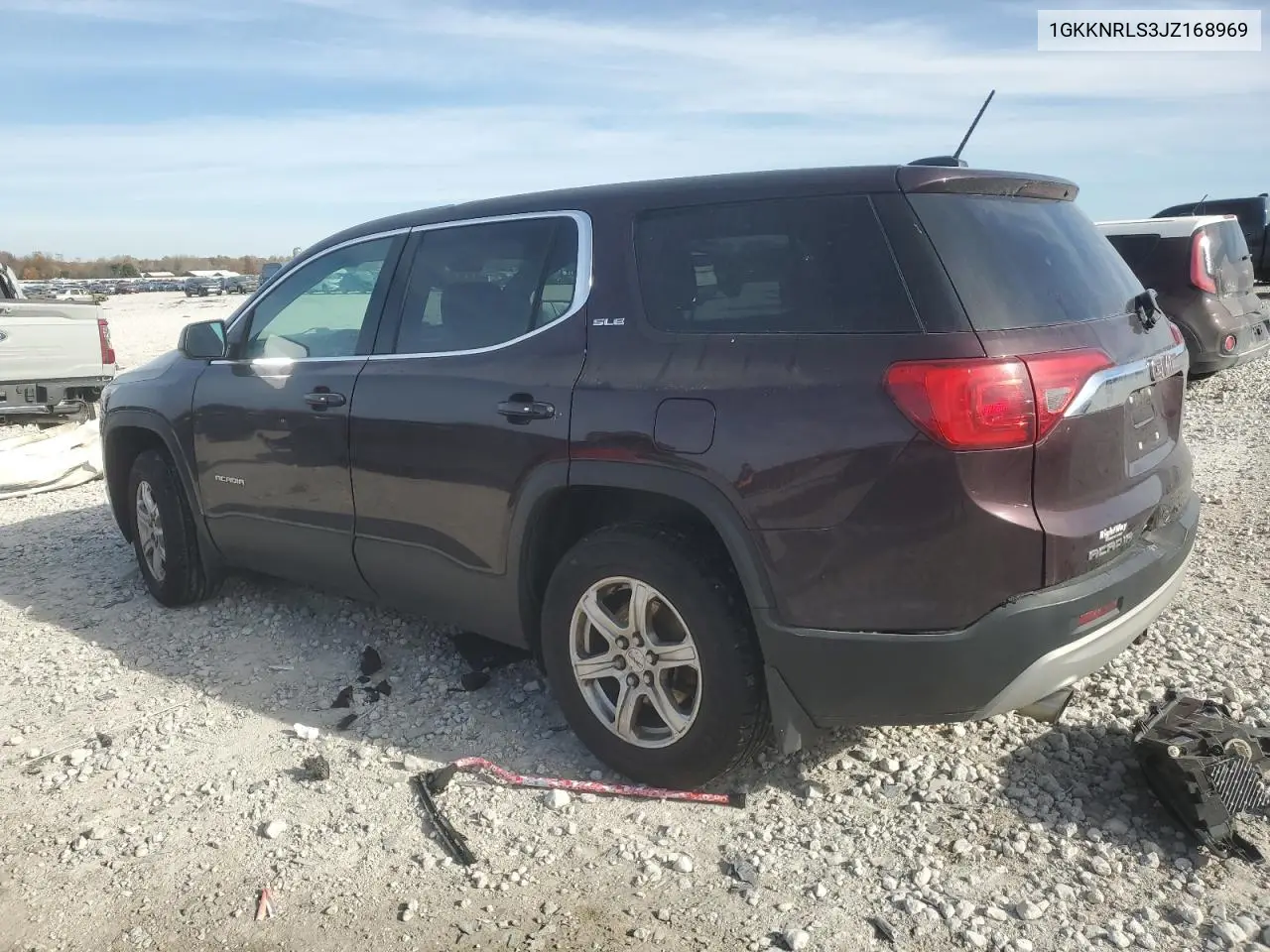 1GKKNRLS3JZ168969 2018 GMC Acadia Sle