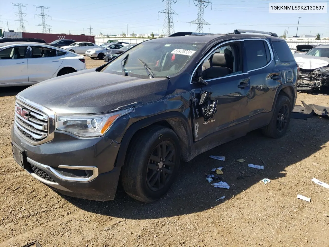 1GKKNMLS9KZ130697 2019 GMC Acadia Slt-1