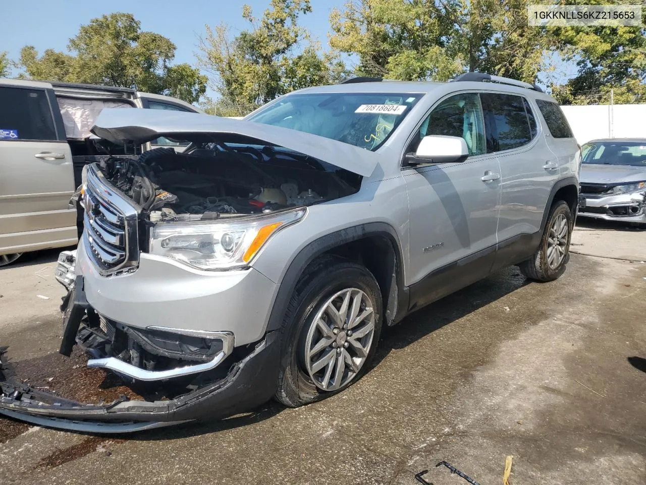 1GKKNLLS6KZ215653 2019 GMC Acadia Sle