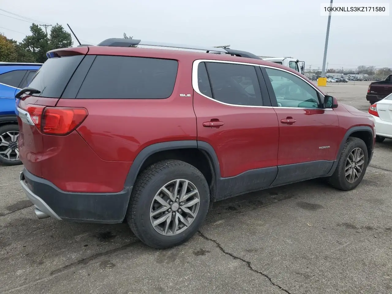 1GKKNLLS3KZ171580 2019 GMC Acadia Sle