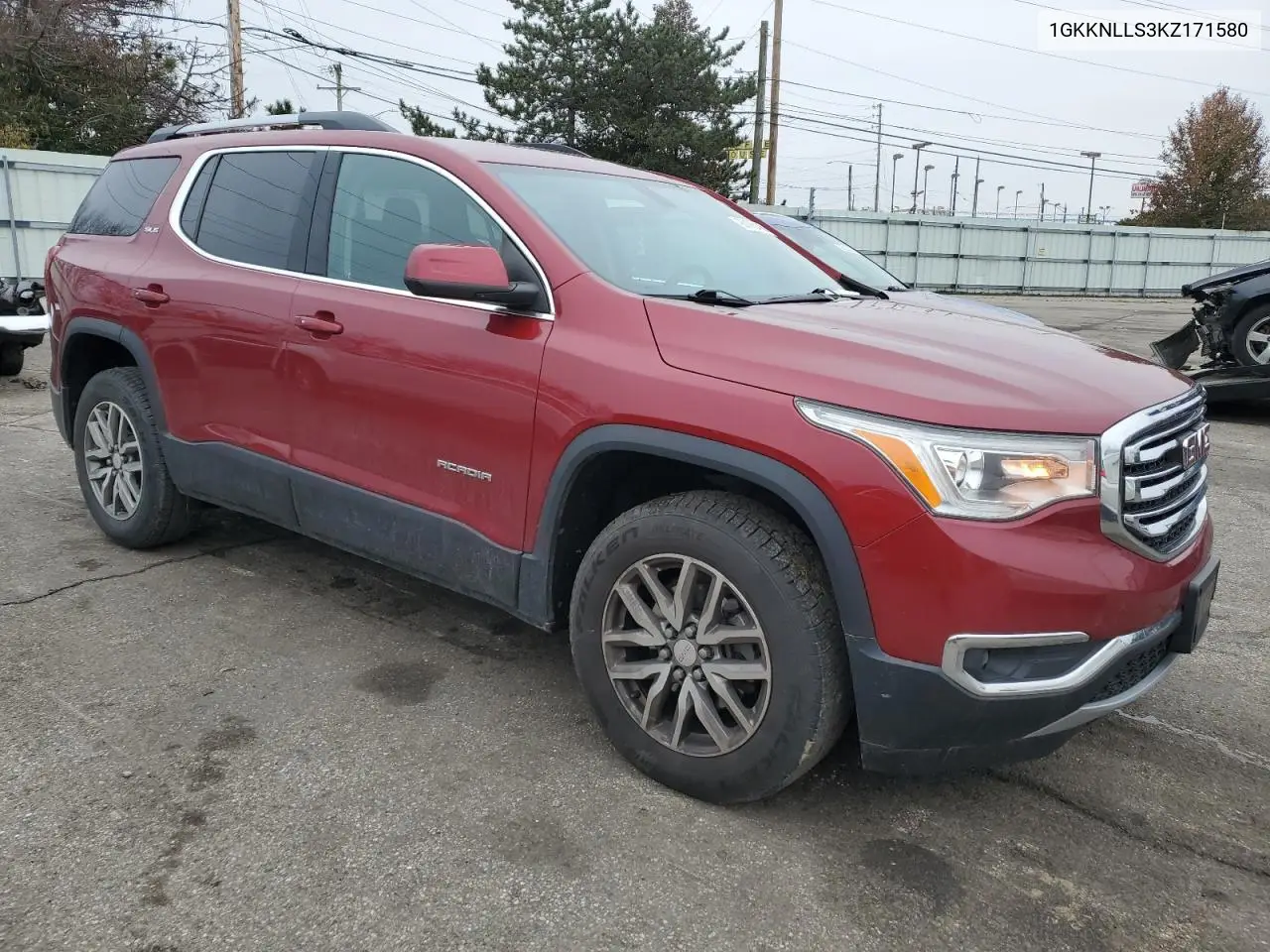 1GKKNLLS3KZ171580 2019 GMC Acadia Sle