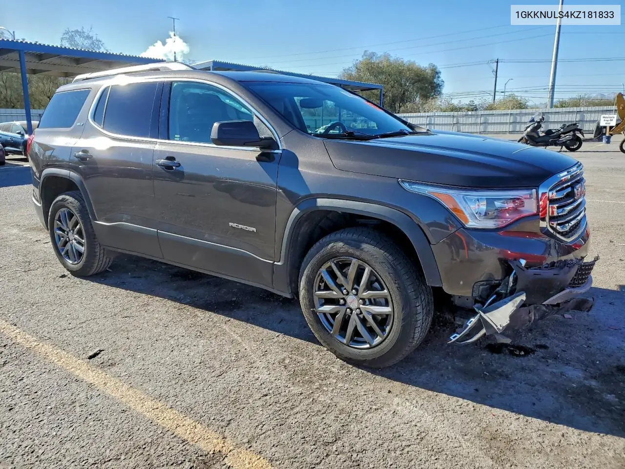 1GKKNULS4KZ181833 2019 GMC Acadia Slt-1