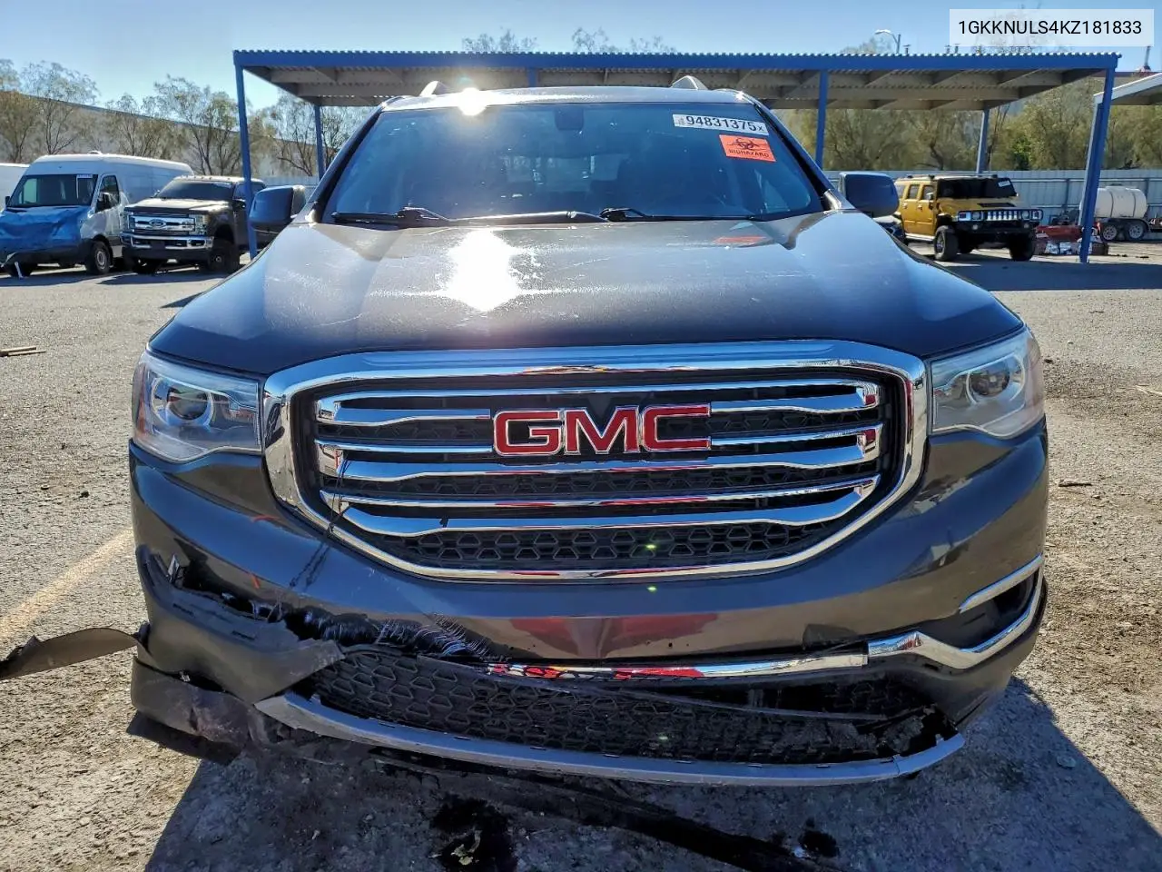 1GKKNULS4KZ181833 2019 GMC Acadia Slt-1