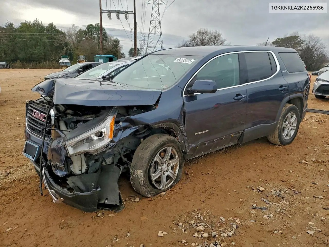 1GKKNKLA2KZ265936 2019 GMC Acadia Sle