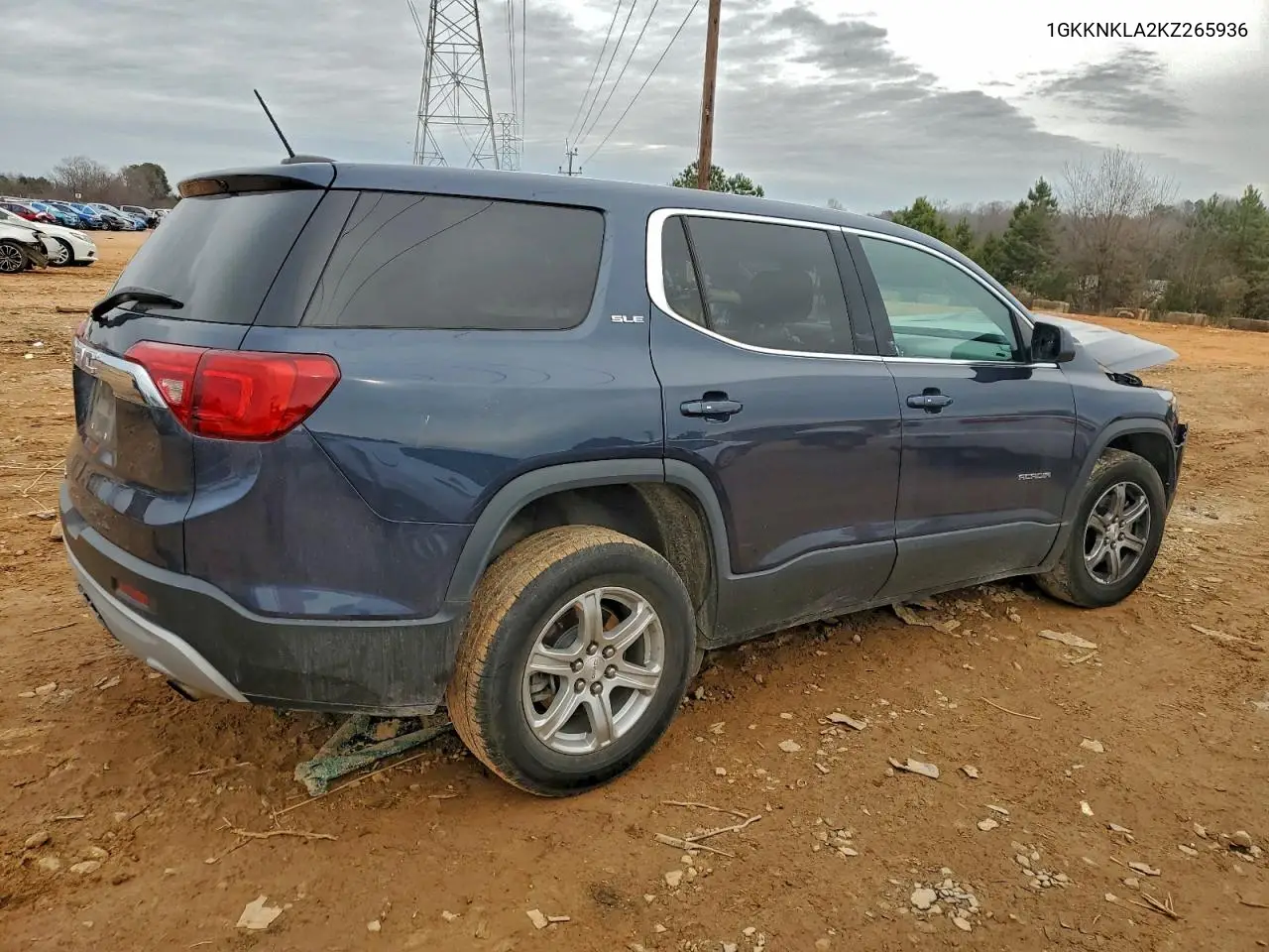 1GKKNKLA2KZ265936 2019 GMC Acadia Sle
