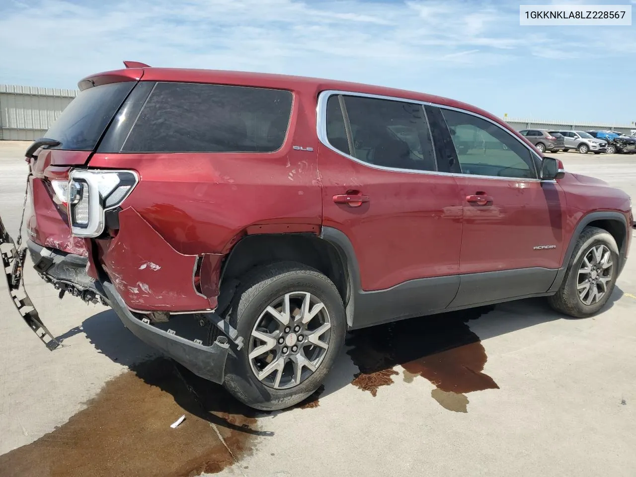 1GKKNKLA8LZ228567 2020 GMC Acadia Sle