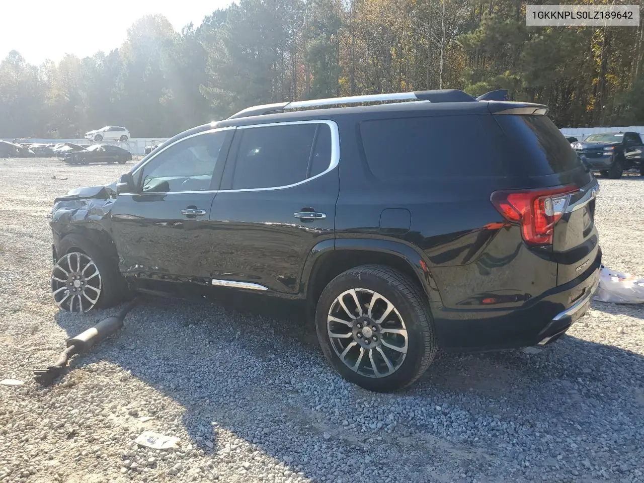 1GKKNPLS0LZ189642 2020 GMC Acadia Denali