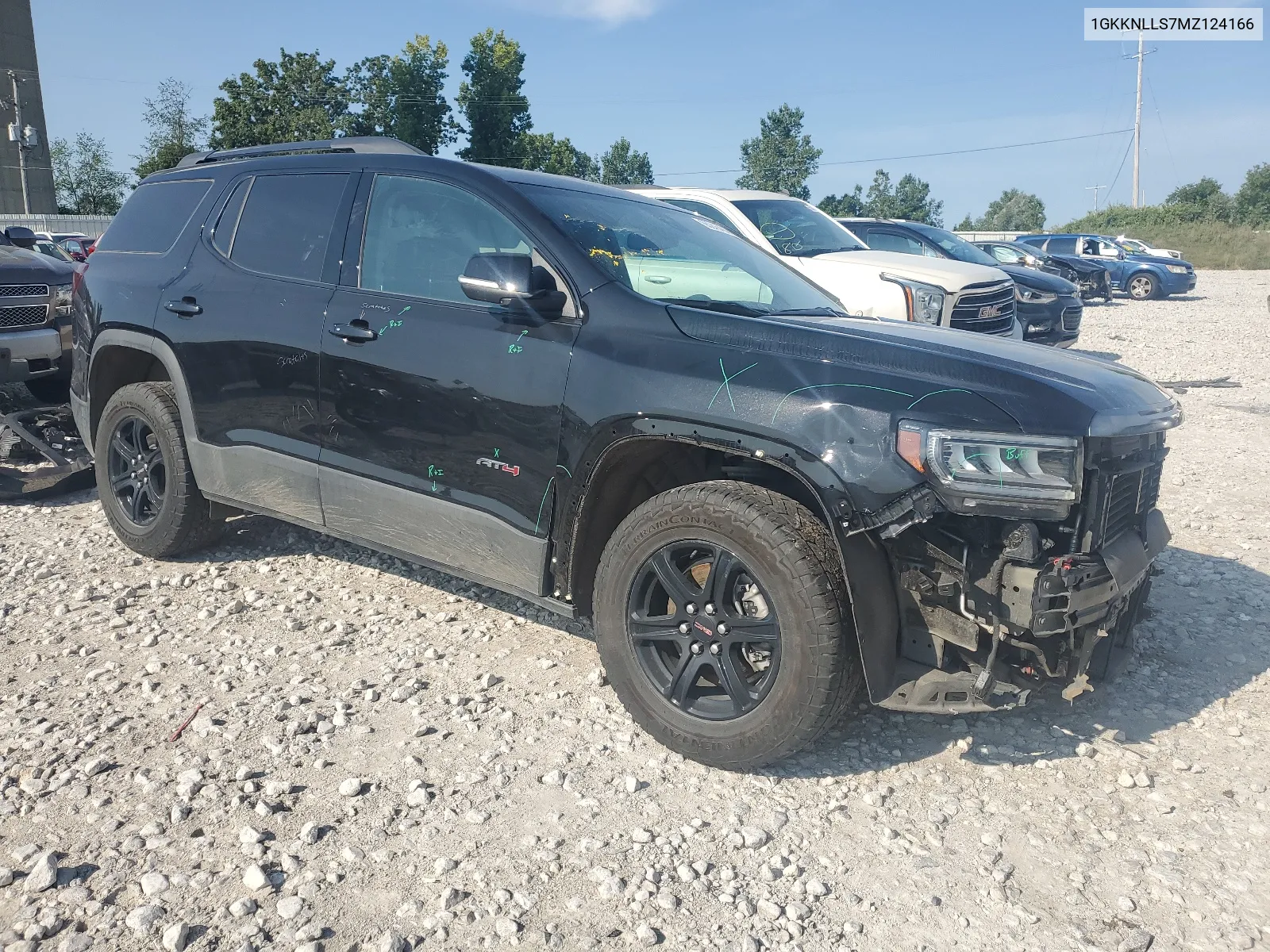 1GKKNLLS7MZ124166 2021 GMC Acadia At4