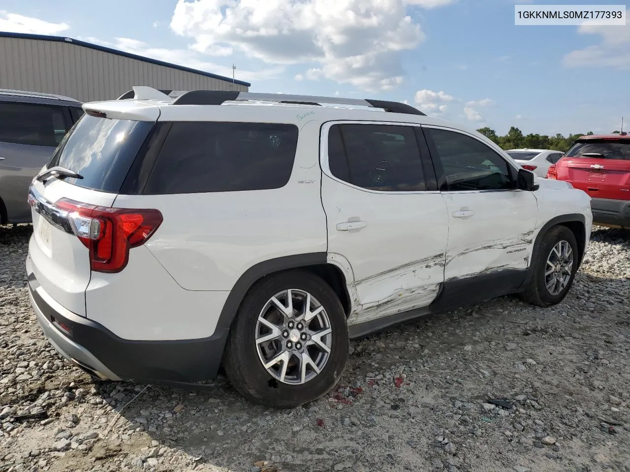 1GKKNMLS0MZ177393 2021 GMC Acadia Slt