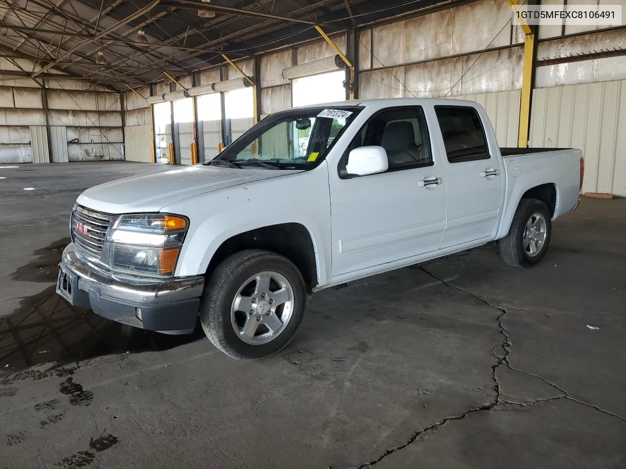 1GTD5MFEXC8106491 2012 GMC Canyon Sle