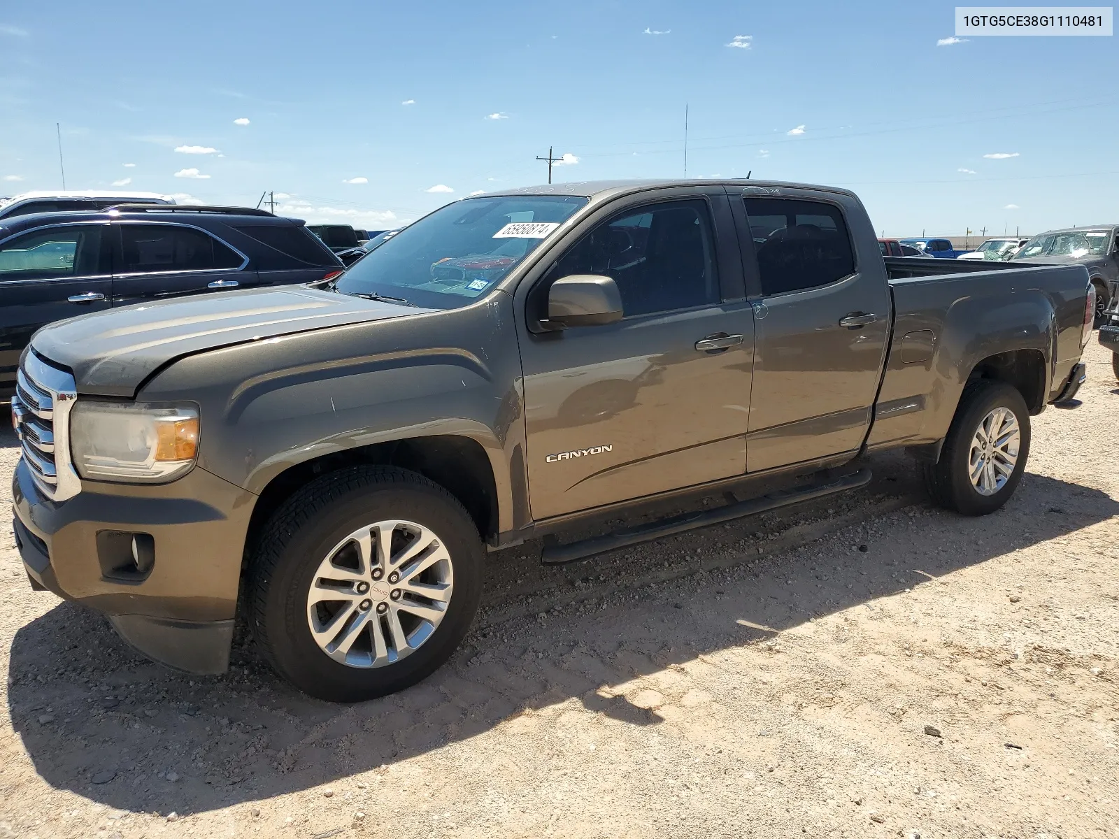 1GTG5CE38G1110481 2016 GMC Canyon Sle