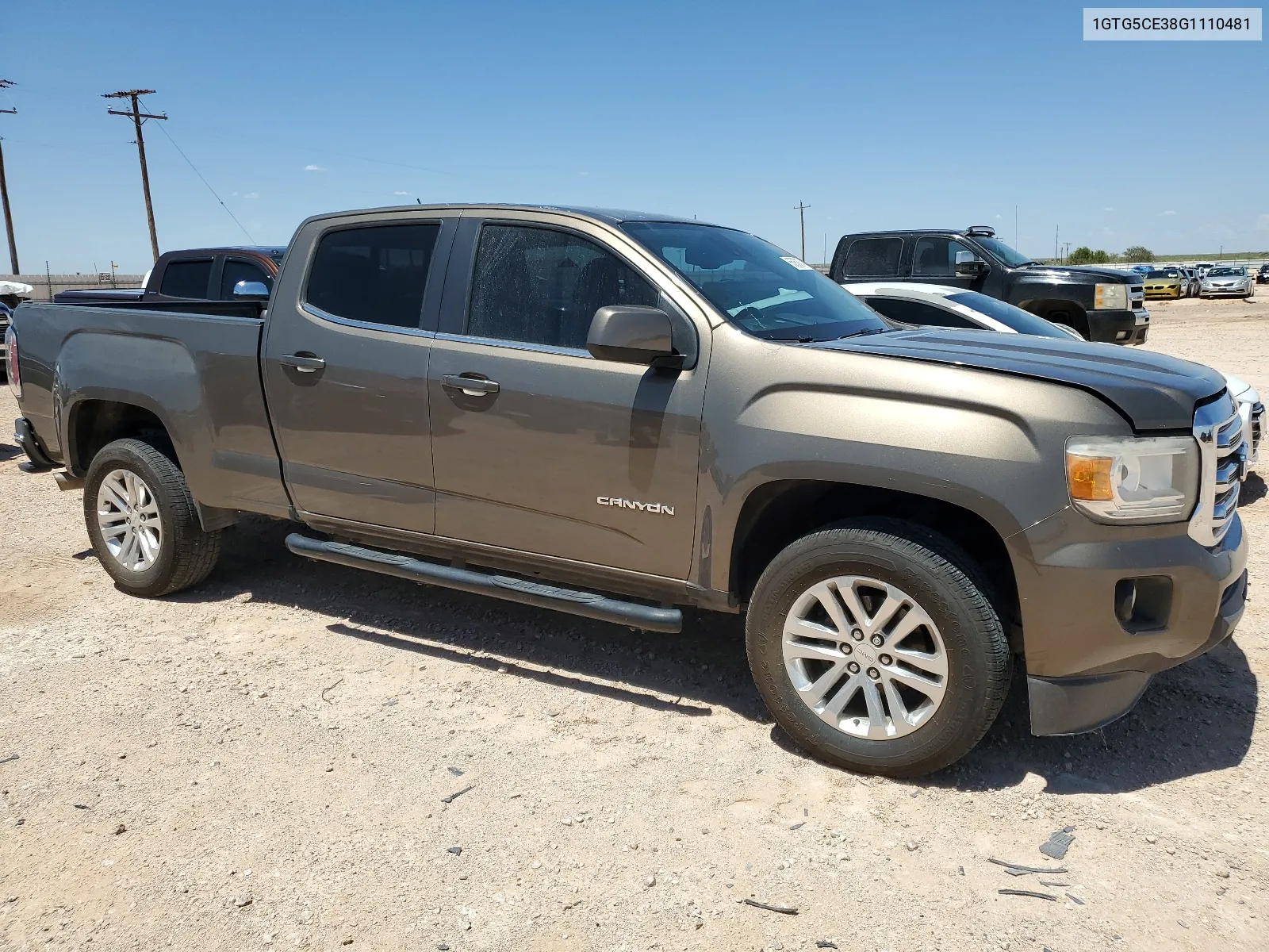 1GTG5CE38G1110481 2016 GMC Canyon Sle