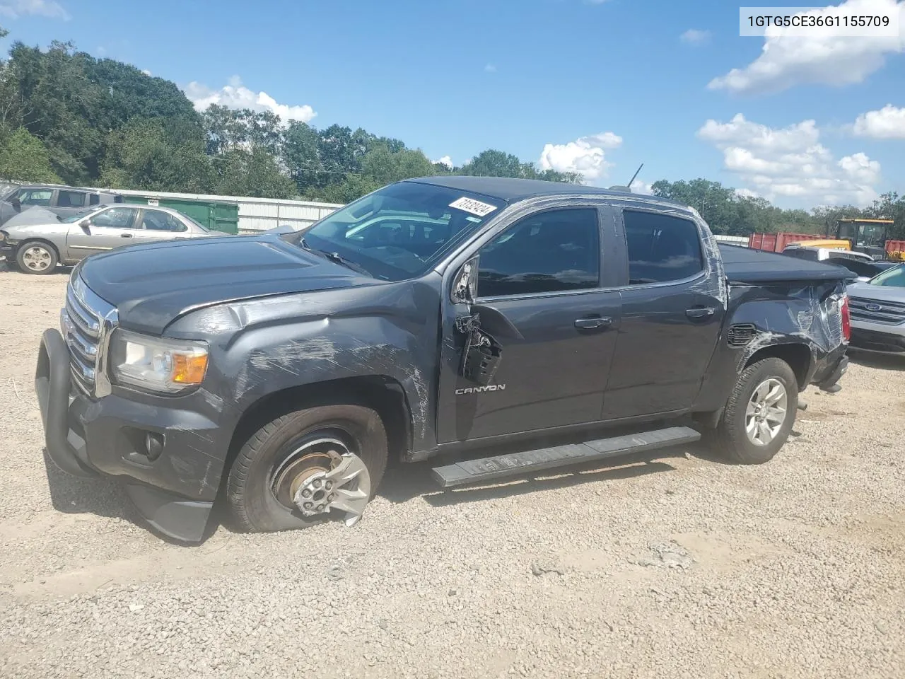 1GTG5CE36G1155709 2016 GMC Canyon Sle