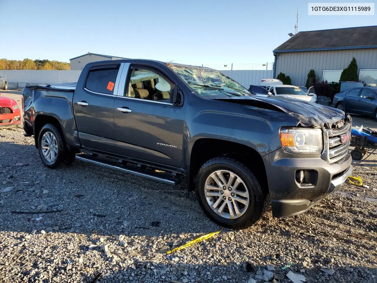 1GTG6DE3XG1115989 2016 GMC Canyon Slt