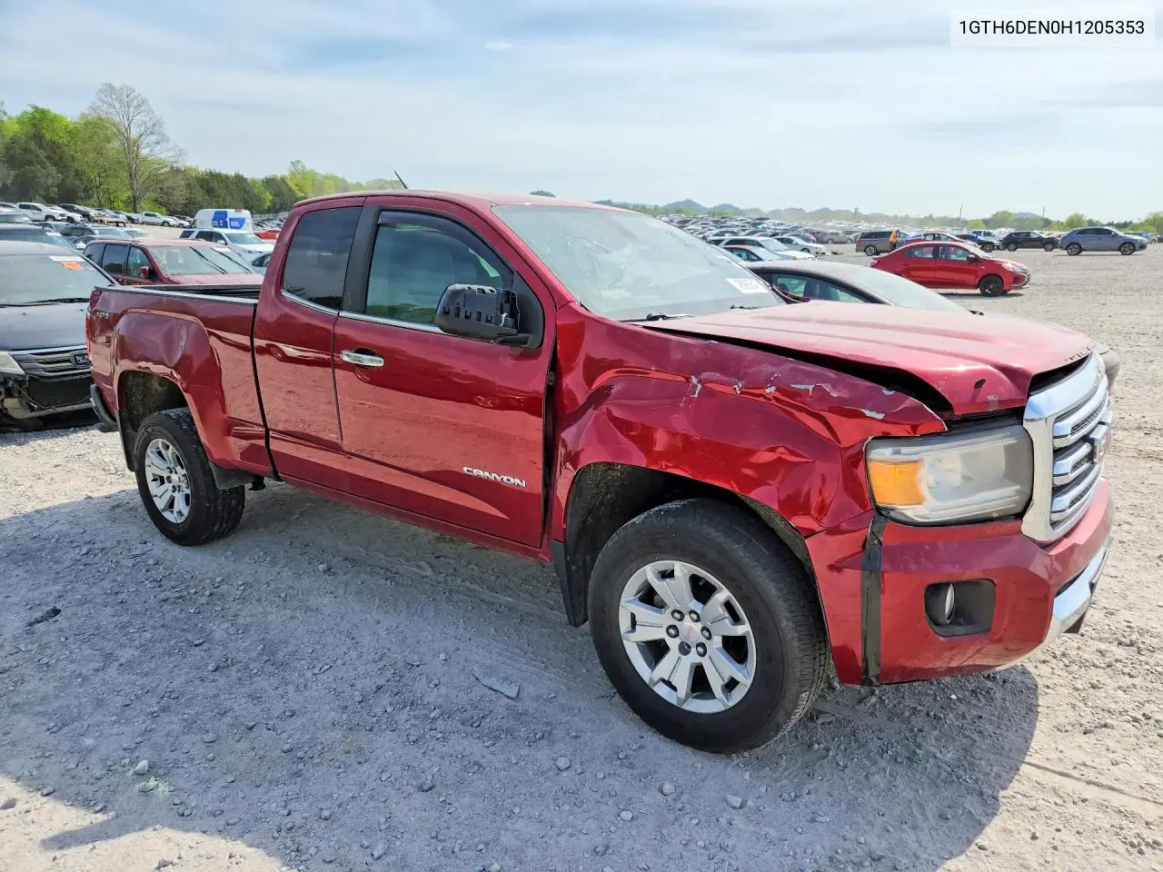 1GTH6DEN0H1205353 2017 GMC Canyon Slt