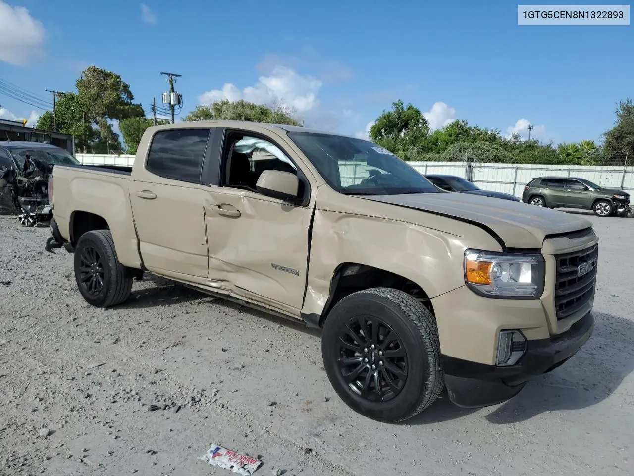 1GTG5CEN8N1322893 2022 GMC Canyon Elevation