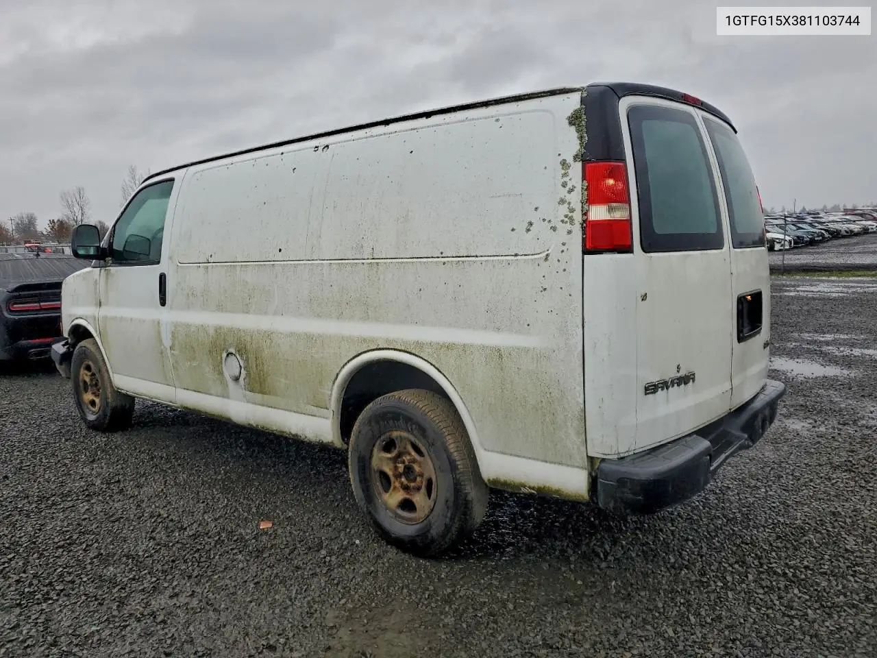 1GTFG15X381103744 2008 GMC Savana G1500