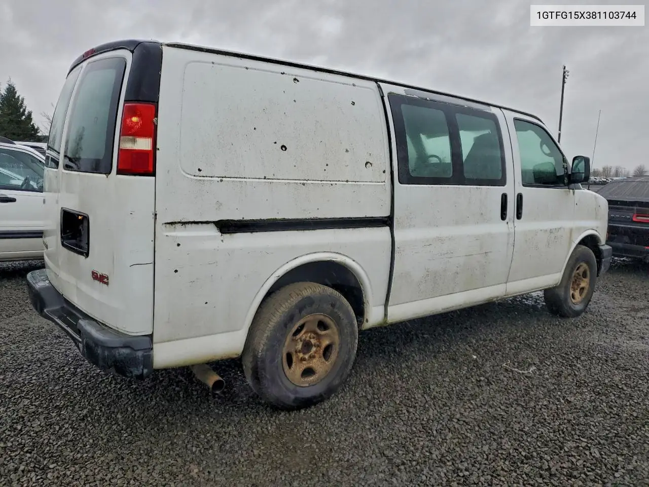 1GTFG15X381103744 2008 GMC Savana G1500