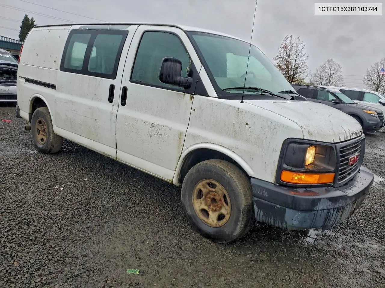 1GTFG15X381103744 2008 GMC Savana G1500