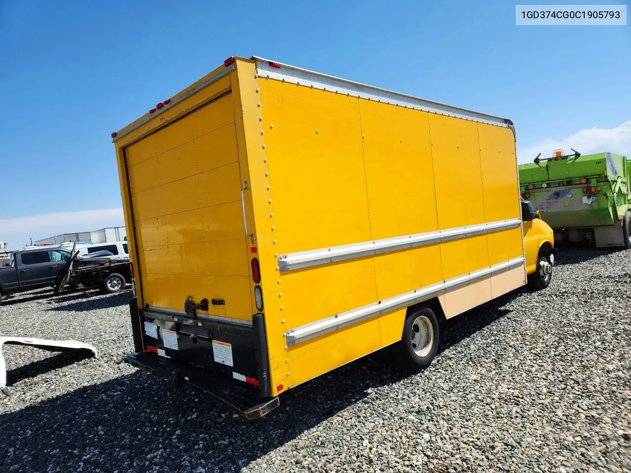 2012 GMC Savana Cutaway G3500 VIN: 1GD374CG0C1905793 Lot: 55719236
