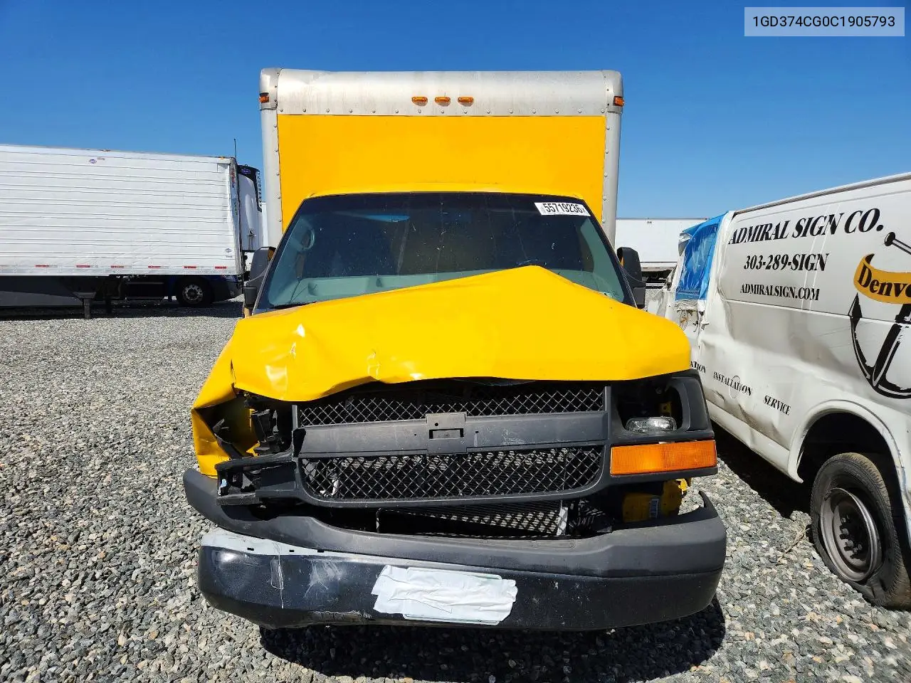 2012 GMC Savana Cutaway G3500 VIN: 1GD374CG0C1905793 Lot: 55719236